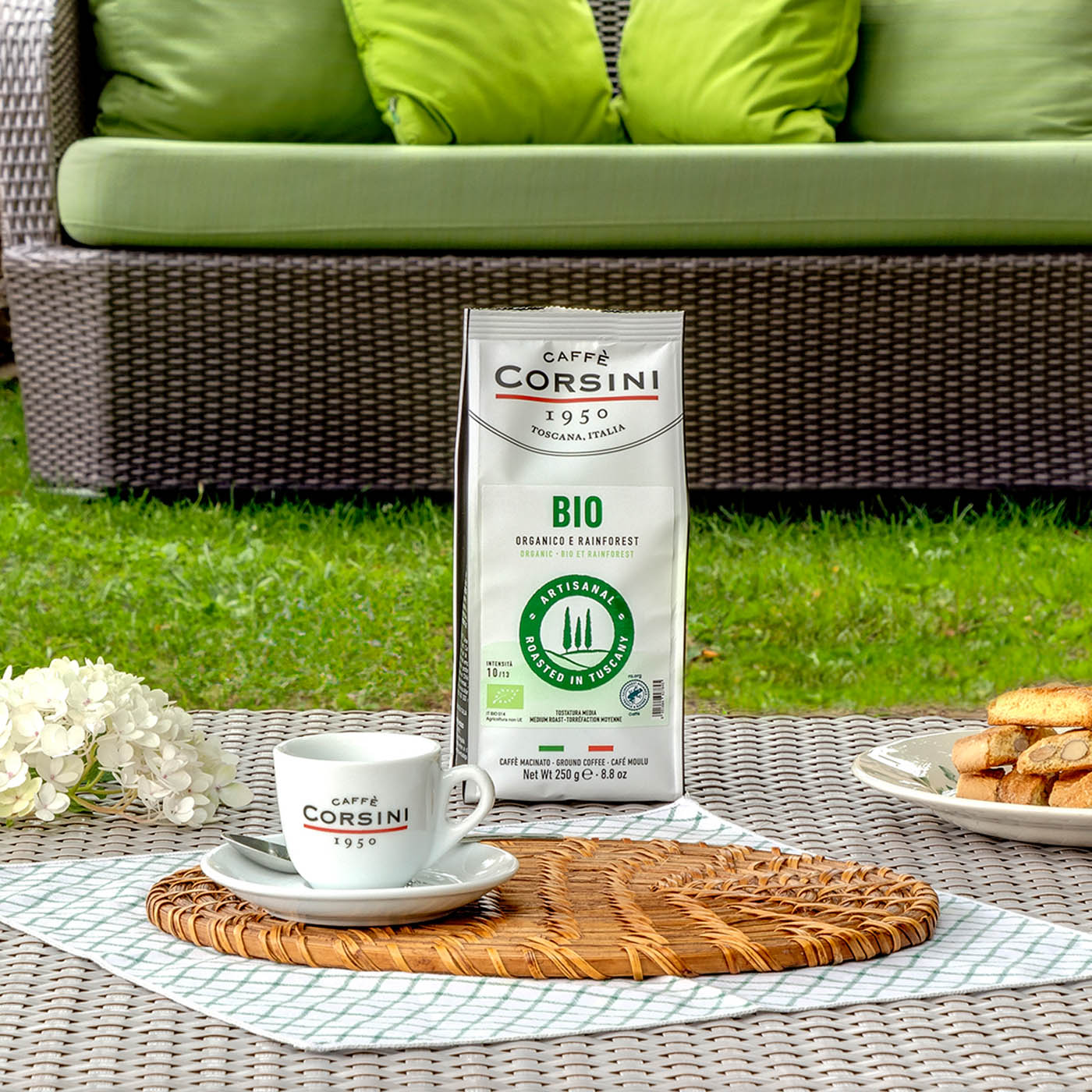 Caffè biologico nuova gamma di caffè, Caffè Corsini