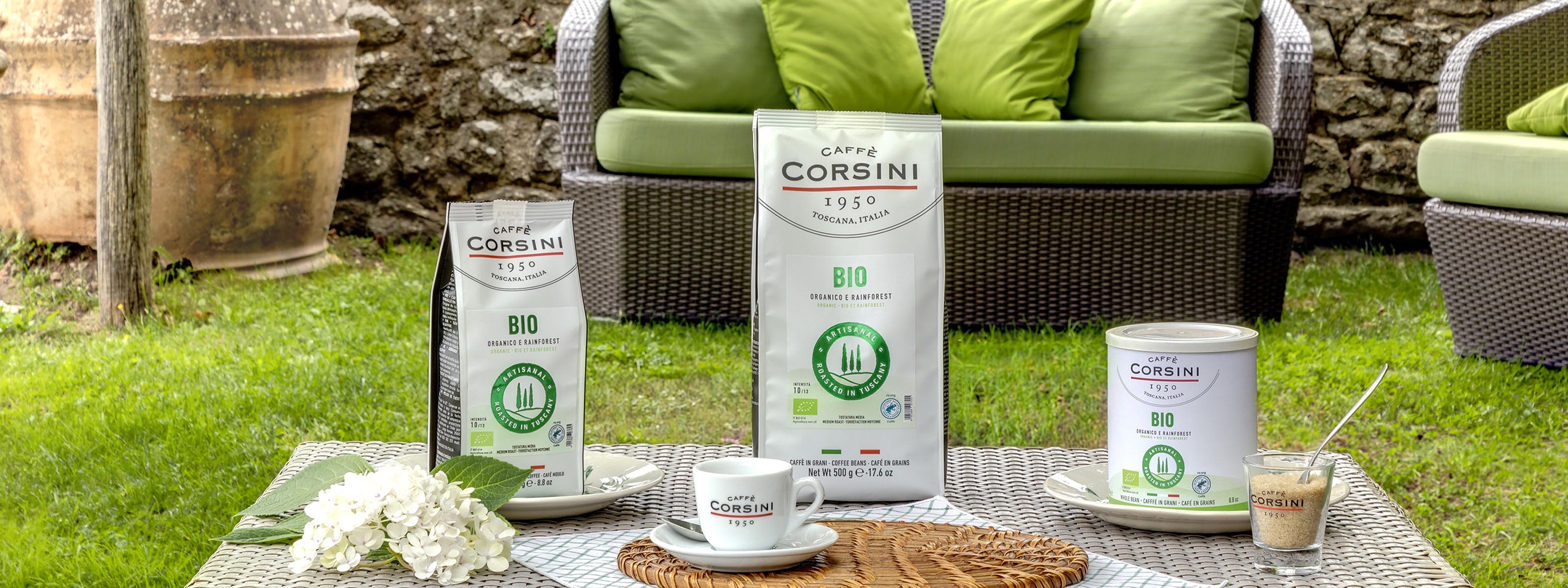 Caffè biologico nuova gamma di caffè, Caffè Corsini
