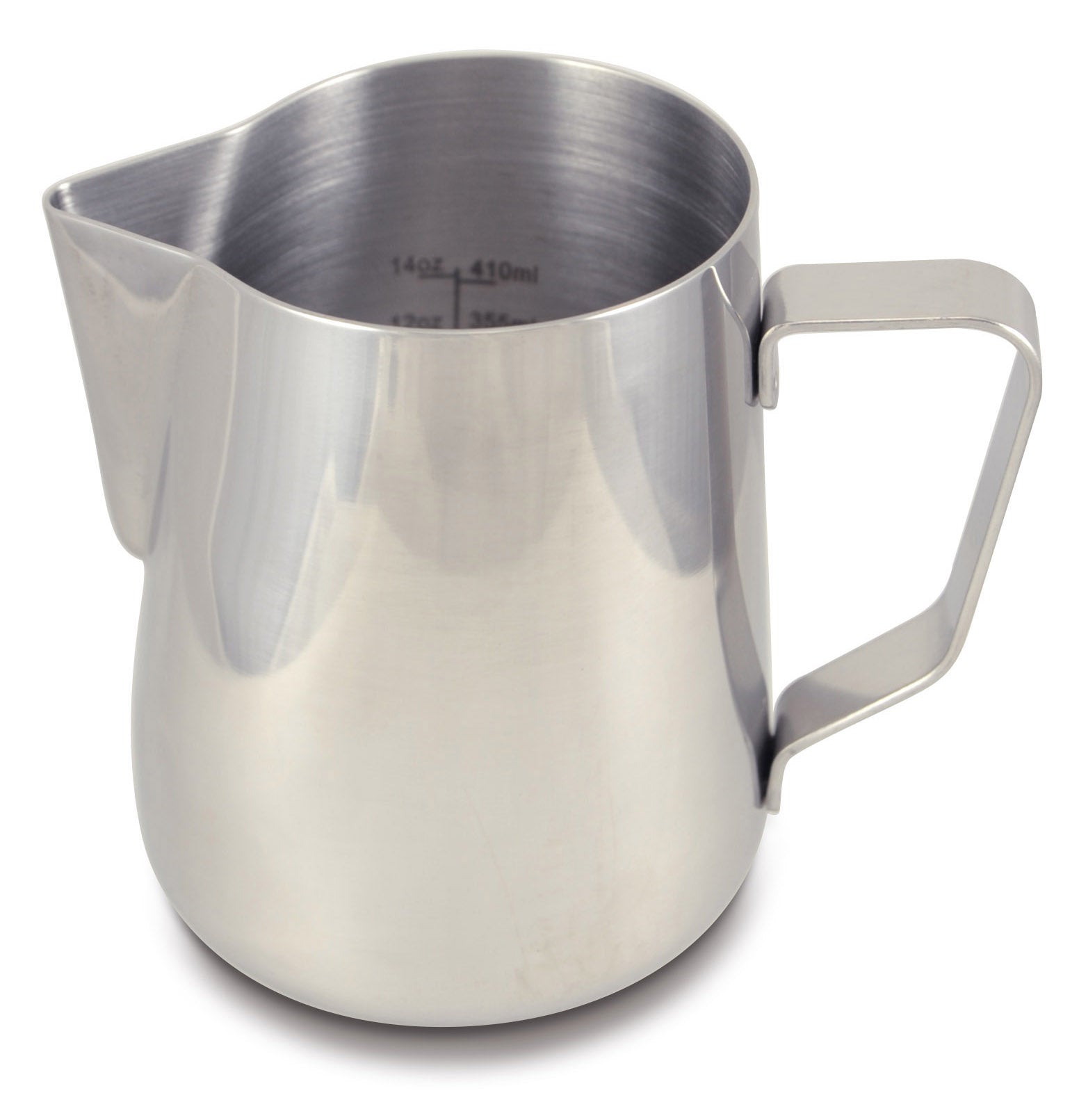 Bricco Per Montare Il Latte In Acciaio Inox 304 – 2000ml – Caraffa Per Latte Art E Caffè Con Scala Graduata E Beccuccio Antigoccia