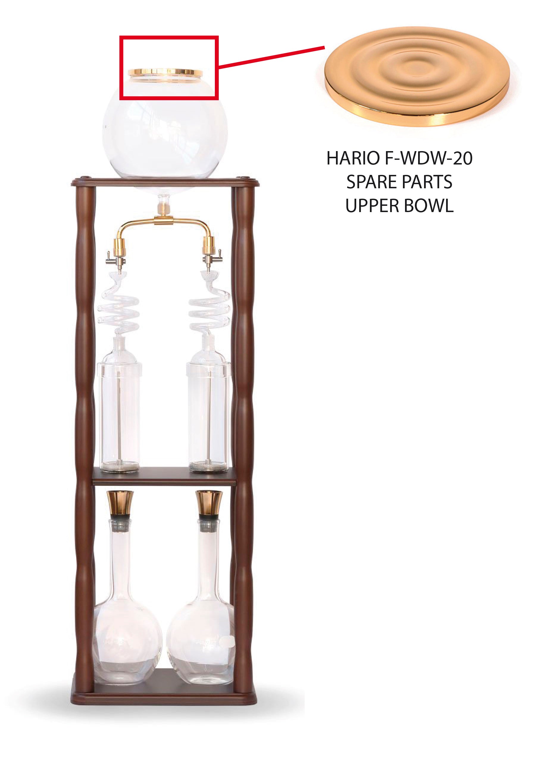 Hario f-wdw-20 spare parts upper bowl