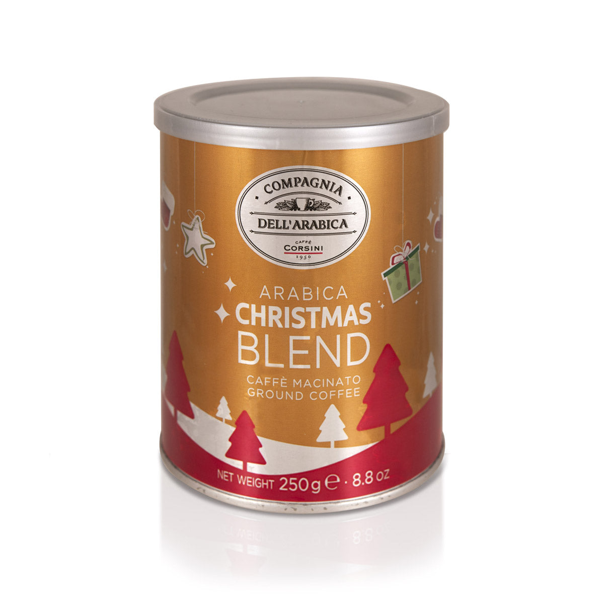 100% Arabica coffee | Christmas Blend | Tin of 250g | Box of 12