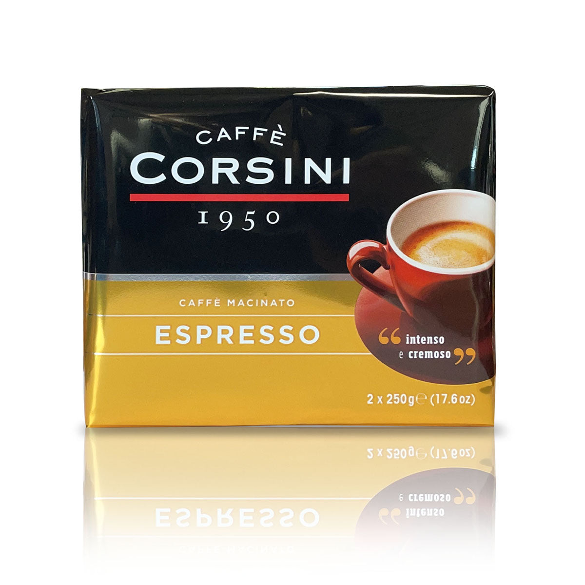 Caffè macinato per Espresso | Confezione con 2 pacchetti da 250g l'uno
