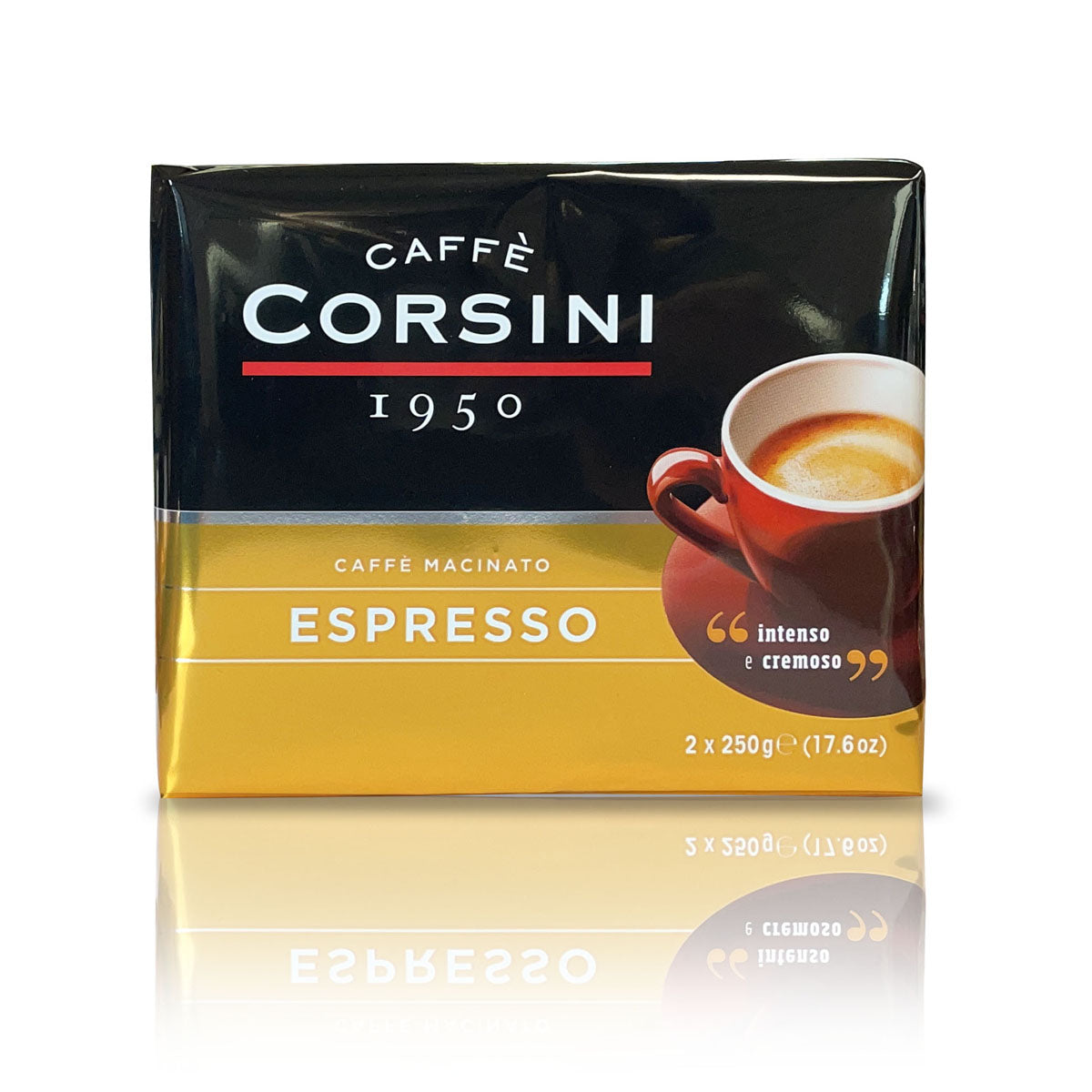 Ground coffee for Espresso | Pack with 2 packets of 250g each | Box of 10 packs