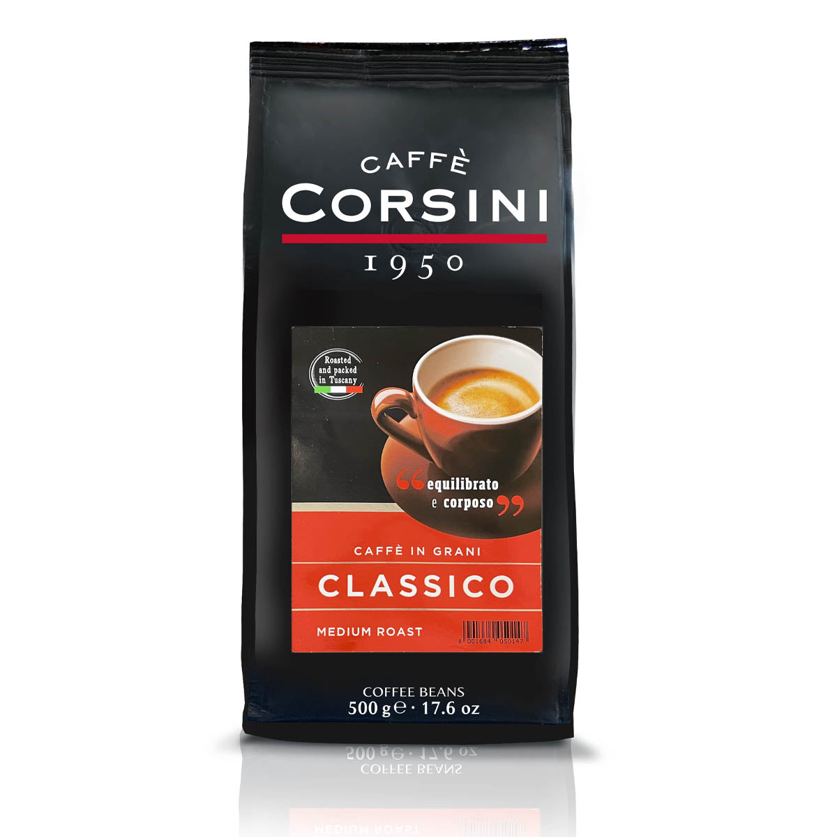Caffè in grani | Classico | 500g | Cartone con 15 confezioni