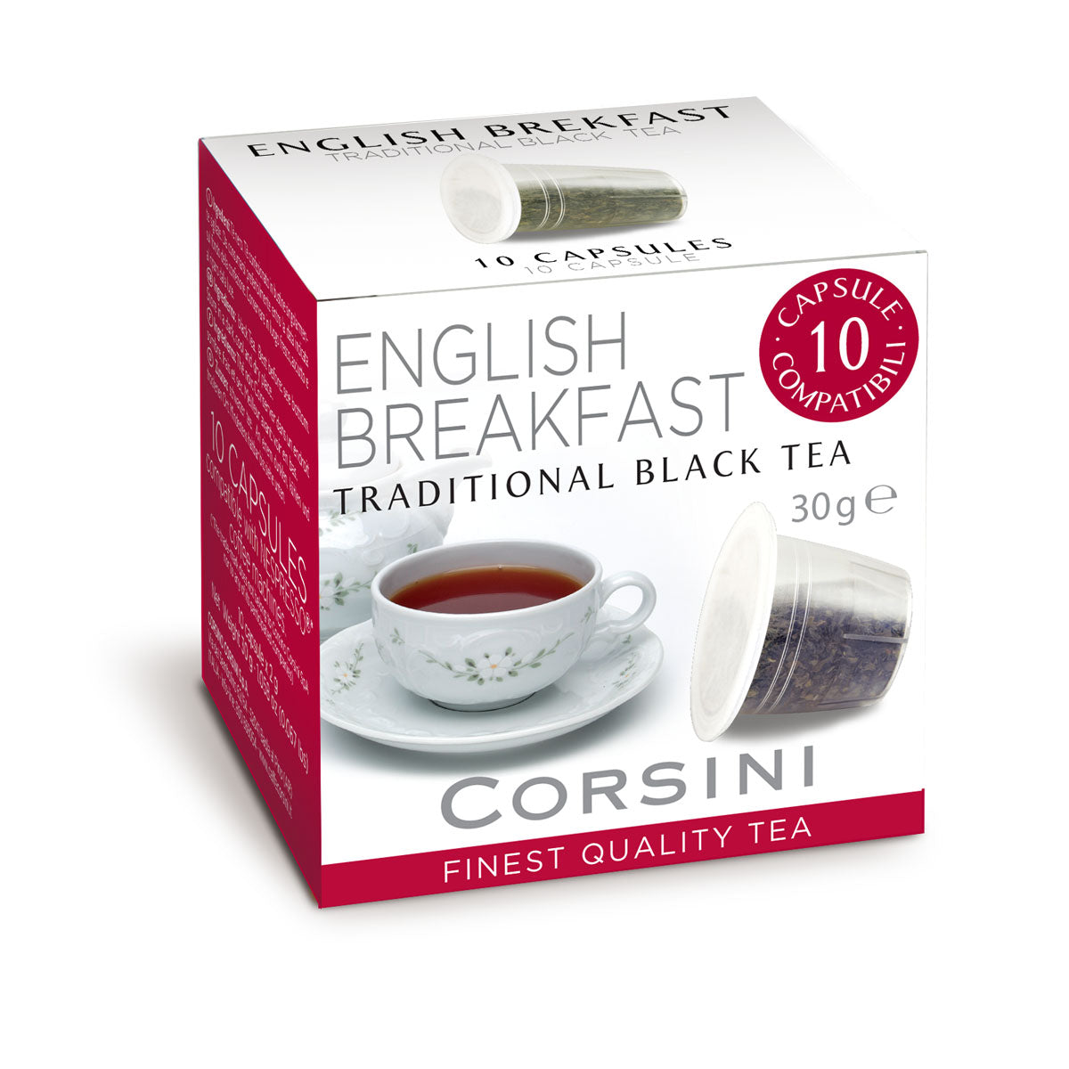 10 capsule di tè English Breakfast compatibili Nespresso® | Cartone con 12 confezioni