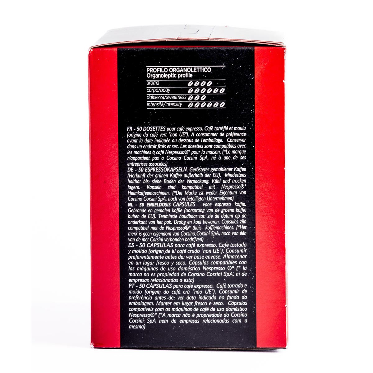 50 Nespresso® compatible coffee capsules | Classico Italiano | Box of 8 packs