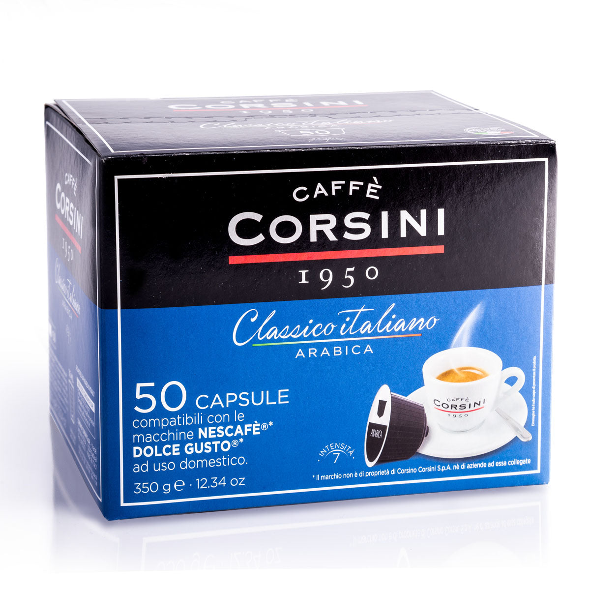 50 capsule di caffè compatibili Nescafè® Dolce Gusto® | Arabica Classico Italiano | Cartone con 4 confezioni