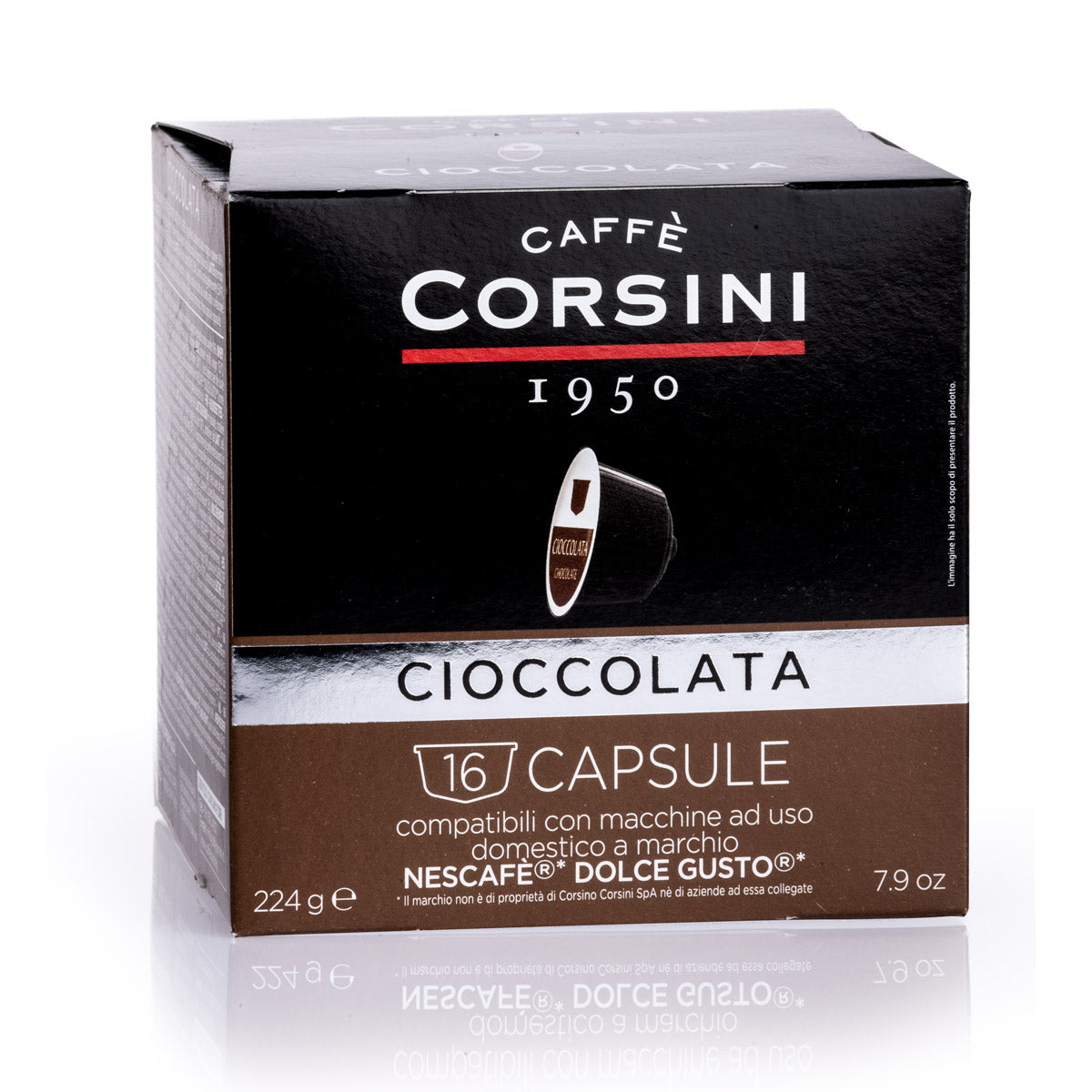 16 capsule di Cioccolata compatibili Nescafè® Dolce Gusto® | Cartone da 6 pezzi