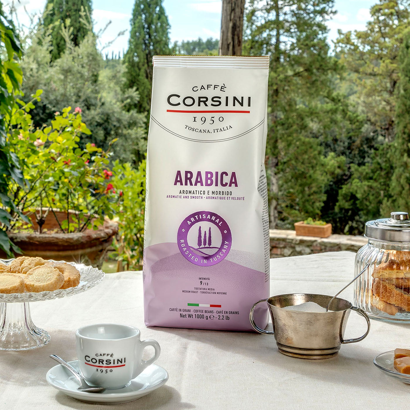 Miscela 100% Arabica, caffè in grani 1 Kg | Nuova gamma home Caffè Corsini