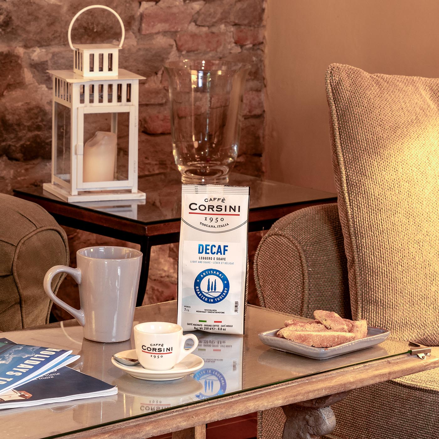 Miscela Arabica e Robusta, Decaffeinato, caffè macinato 250g | Nuova gamma home Caffè Corsini