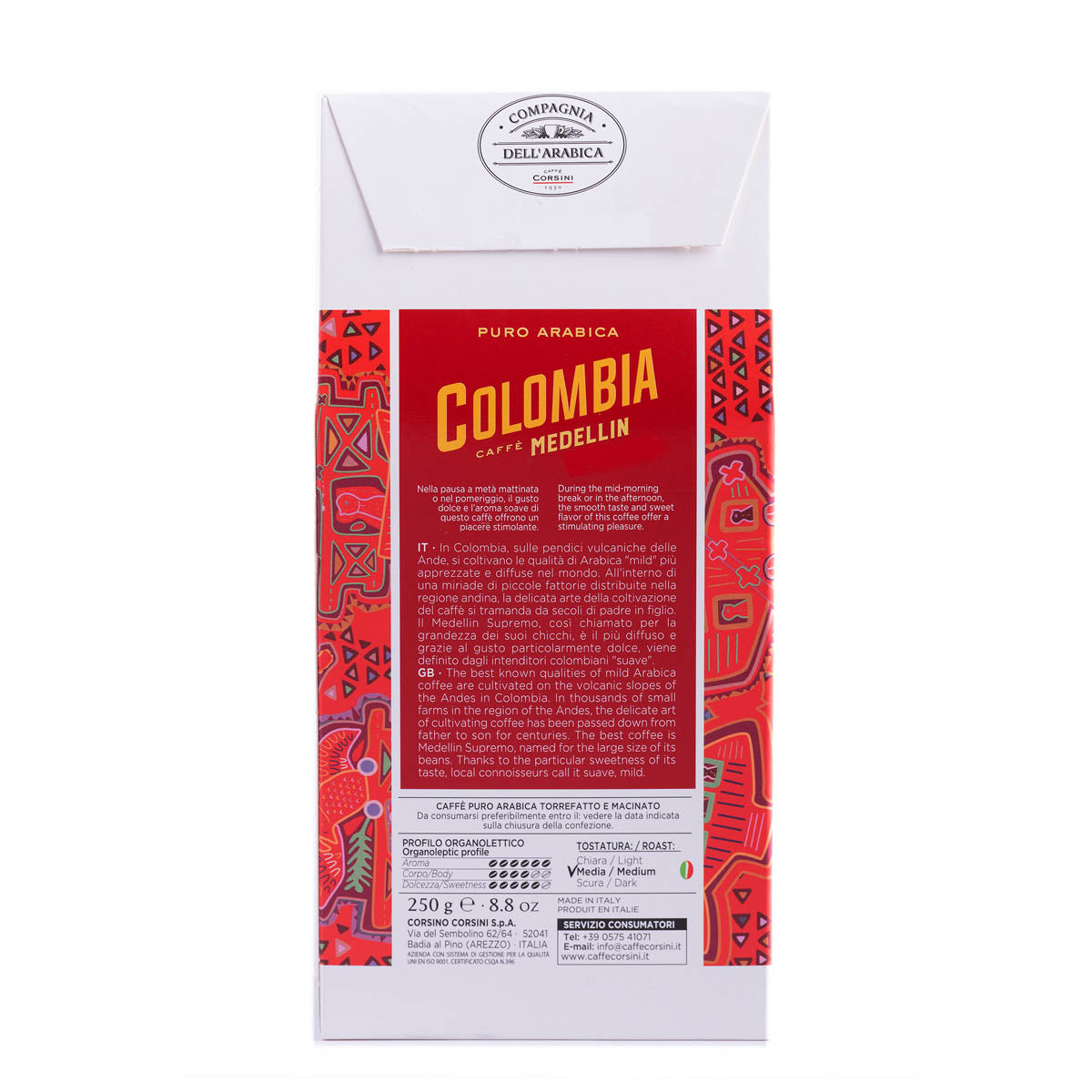 Caffè macinato Colombia Medellin | 100% Arabica | IGP | 250g