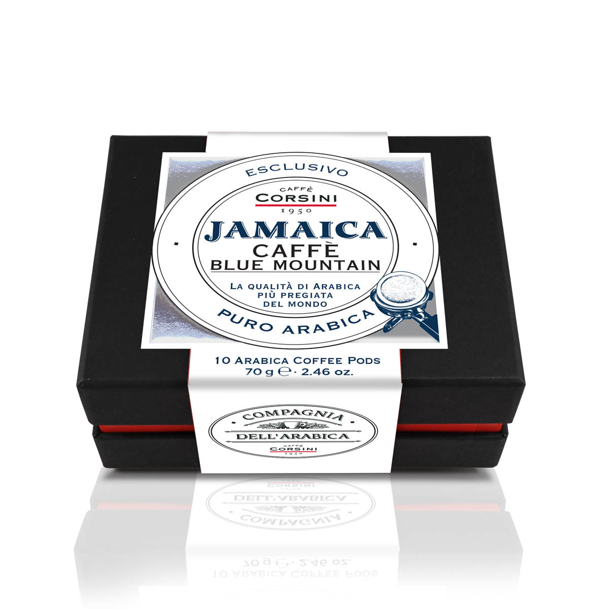 Caffè in cialde | Jamaica Blue Mountain | 100% Arabica | 10 pezzi per confezione | Cartone da 12