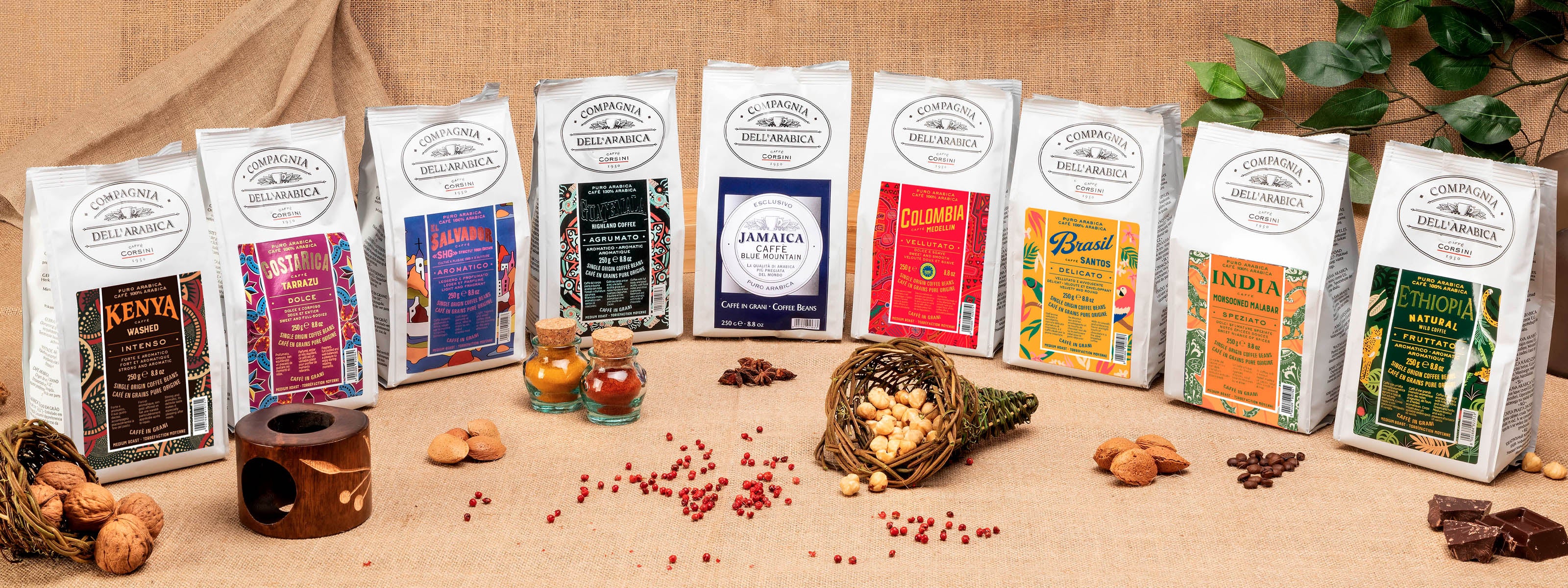 Gamma  di caffè Compagnia dell'Arabica Caffè Corsini