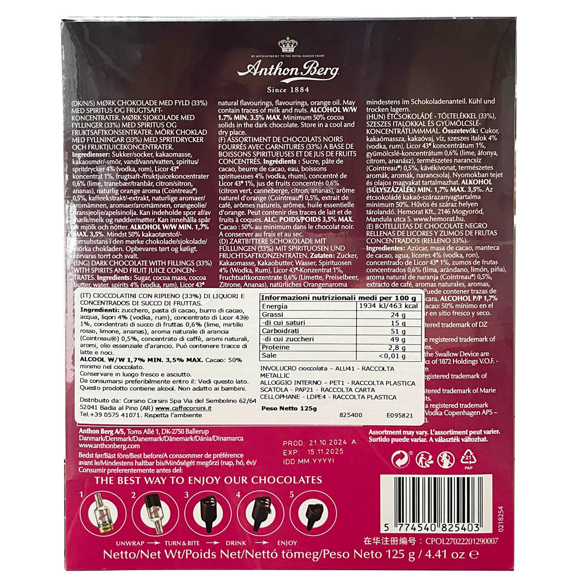 8 Cioccolatini Anthon Berg