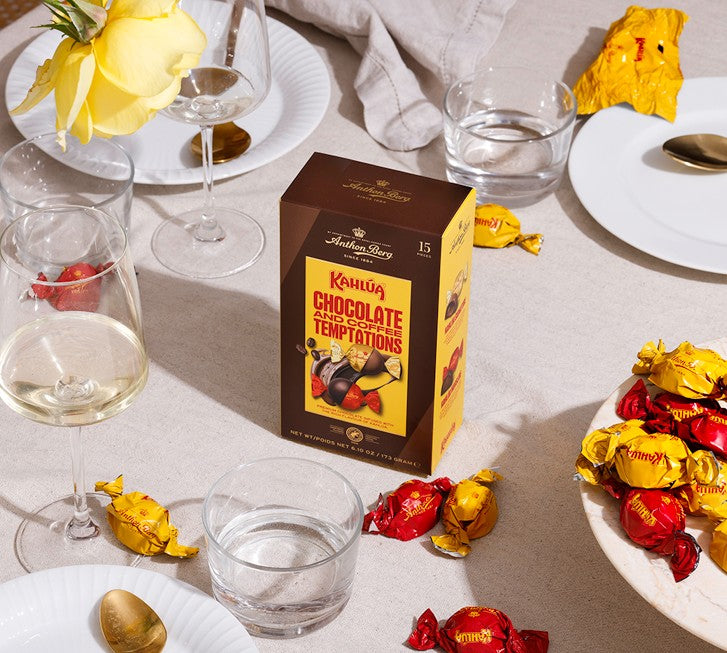 Anthon Berg - Cioccolatini assortiti ripieni di Liquore al Caffé Kahlúa®, 15 Pezzi, 173g