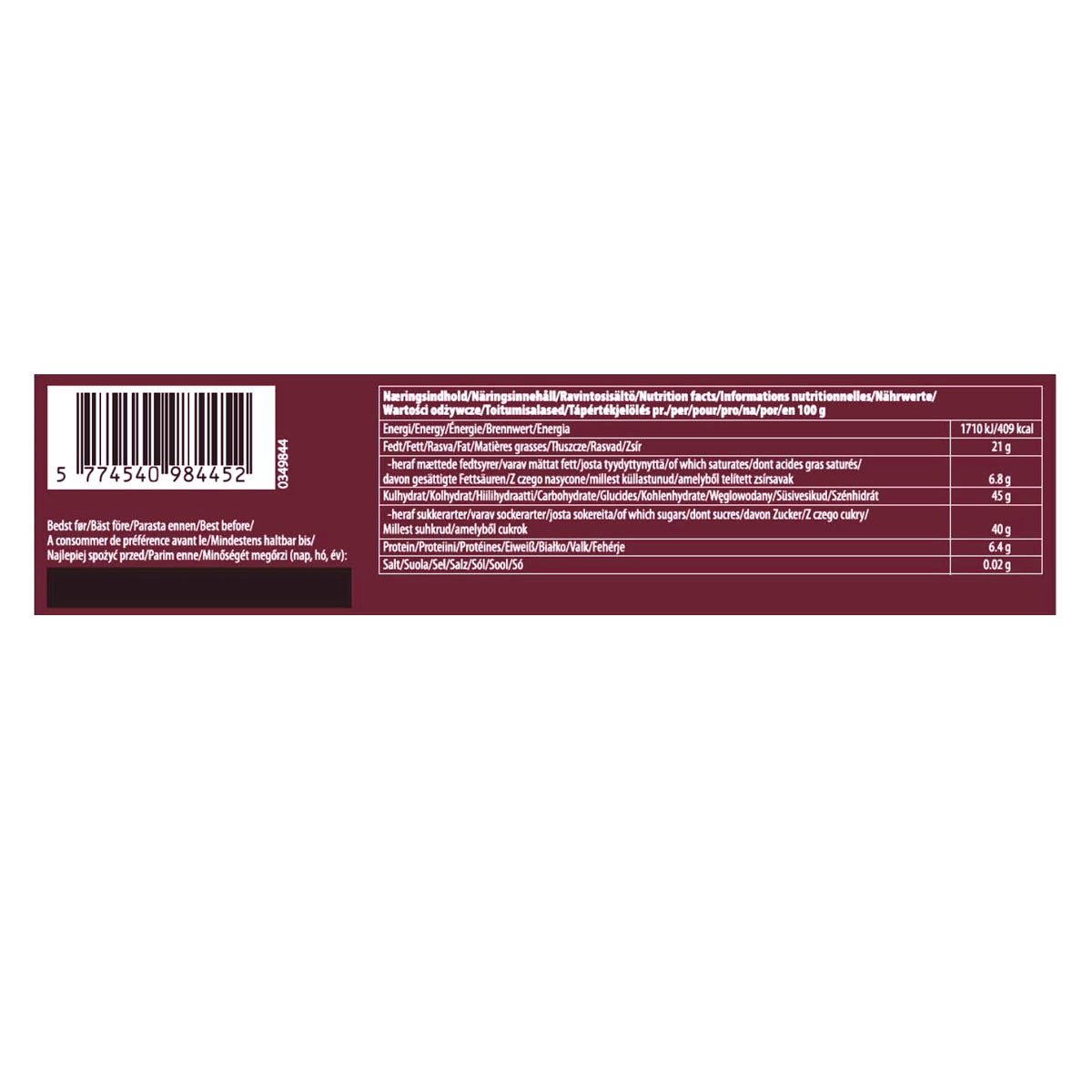 Anthon Berg | Cherry in Rum | Cioccolato fondente con marzapane e ripieno di ciliegie al rum | 220g