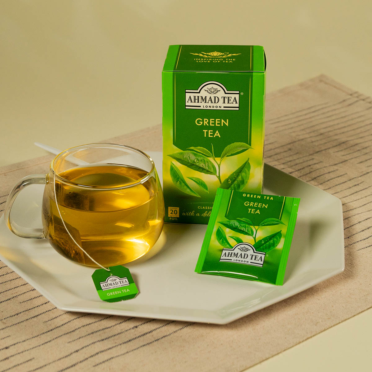 Green Tea Pure | Ahmad Tea | 20 bustine di tè verde