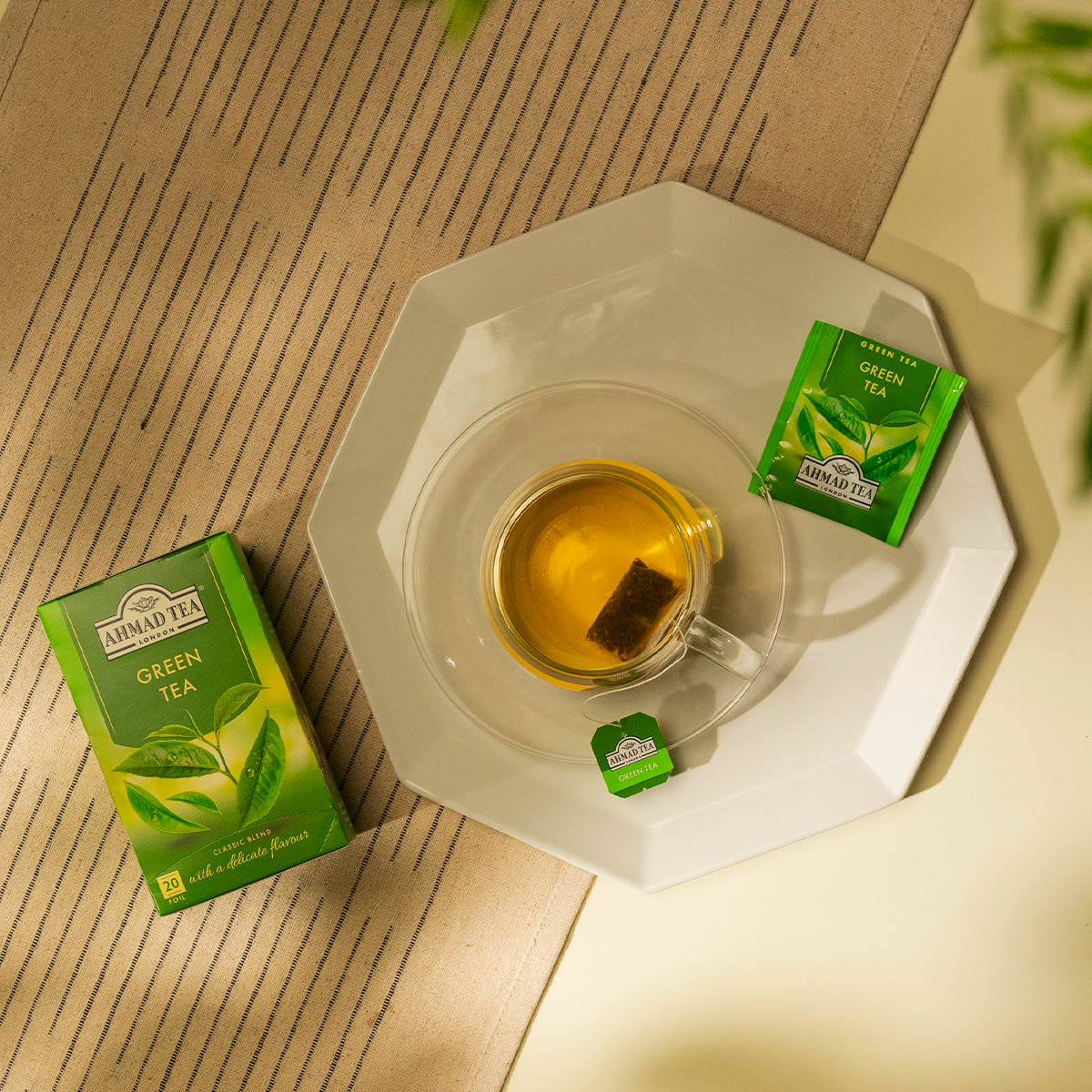 Green Tea Pure | 20 bustine di tè verde per confezione | Cartone da 6