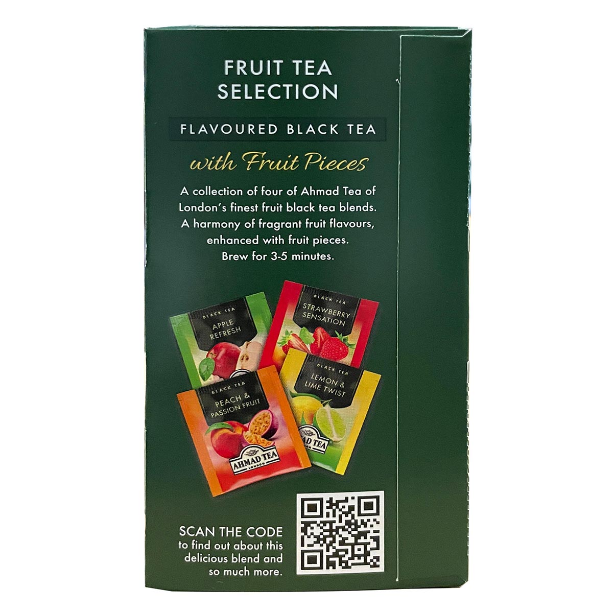 Fruit Tea Selection | Confezione mista di tè alla frutta | 20 bustine per confezione | Cartone da 6