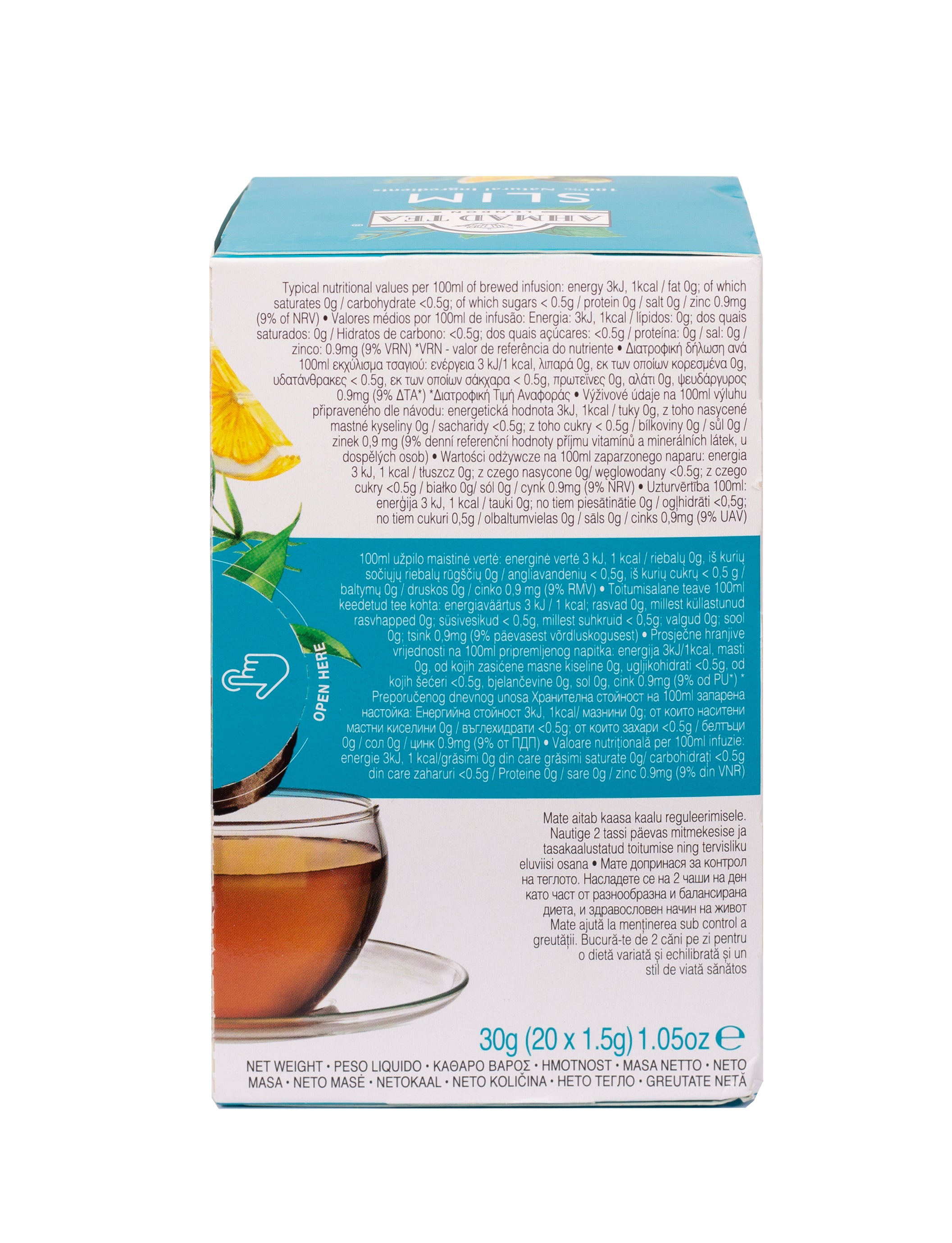 Infuso Slim - linea | 20 bustine per confezione | Cartone con 6 confezioni