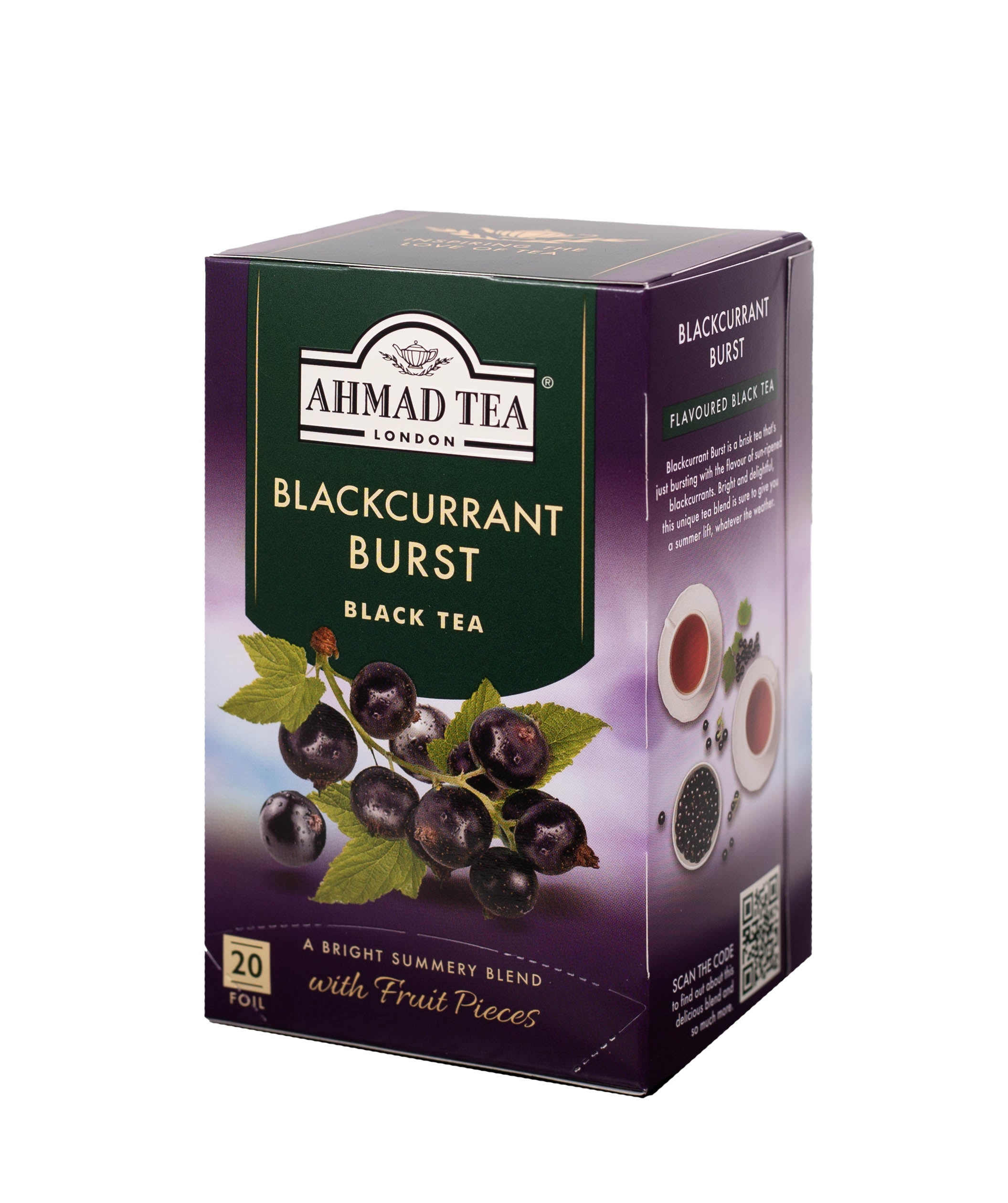 Tè nero al ribes nero | Blackcurrant burst | Ahmad Tea | 20  bustine