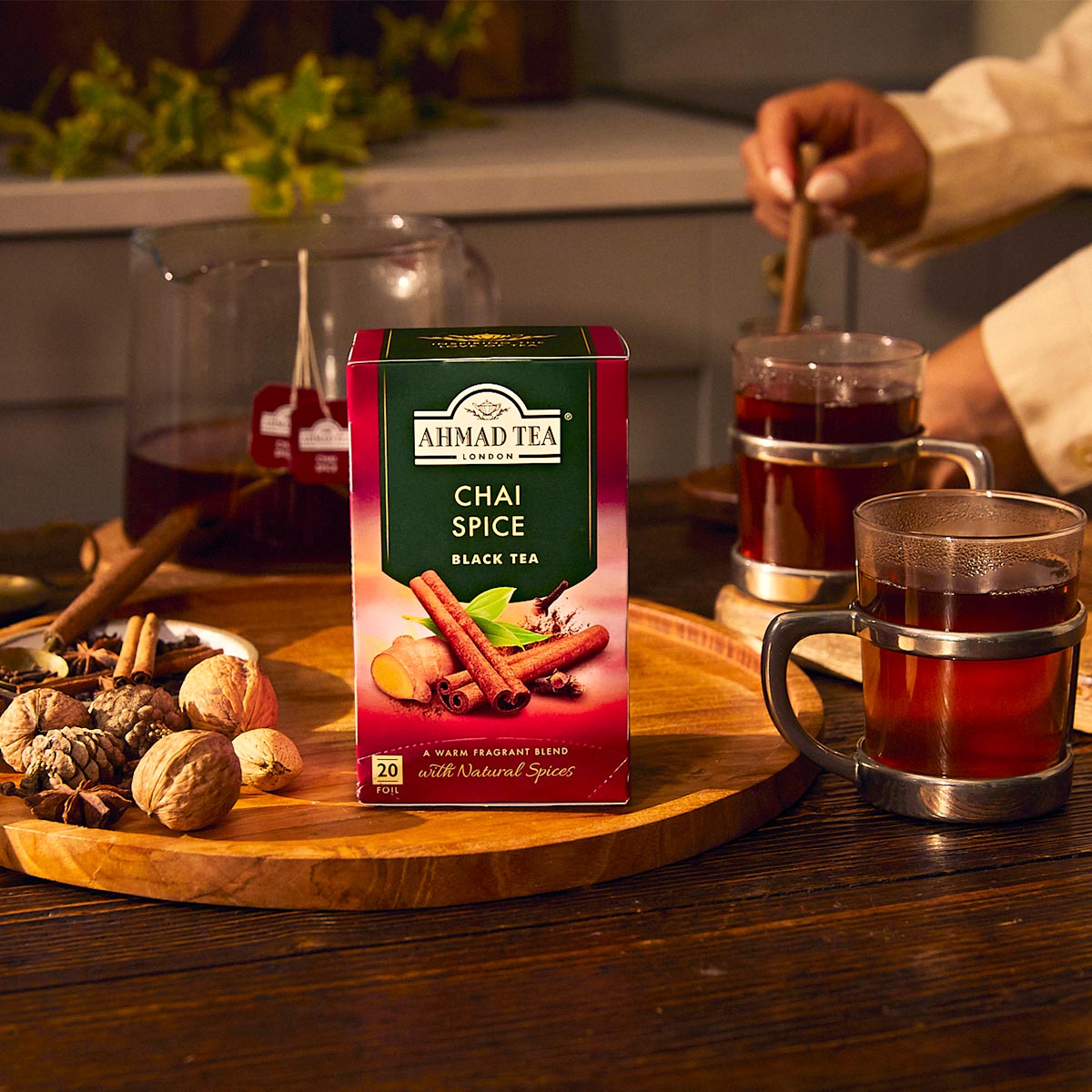 Tè nero Chai Spice | 20 bustine per confezione | Cartone da 6