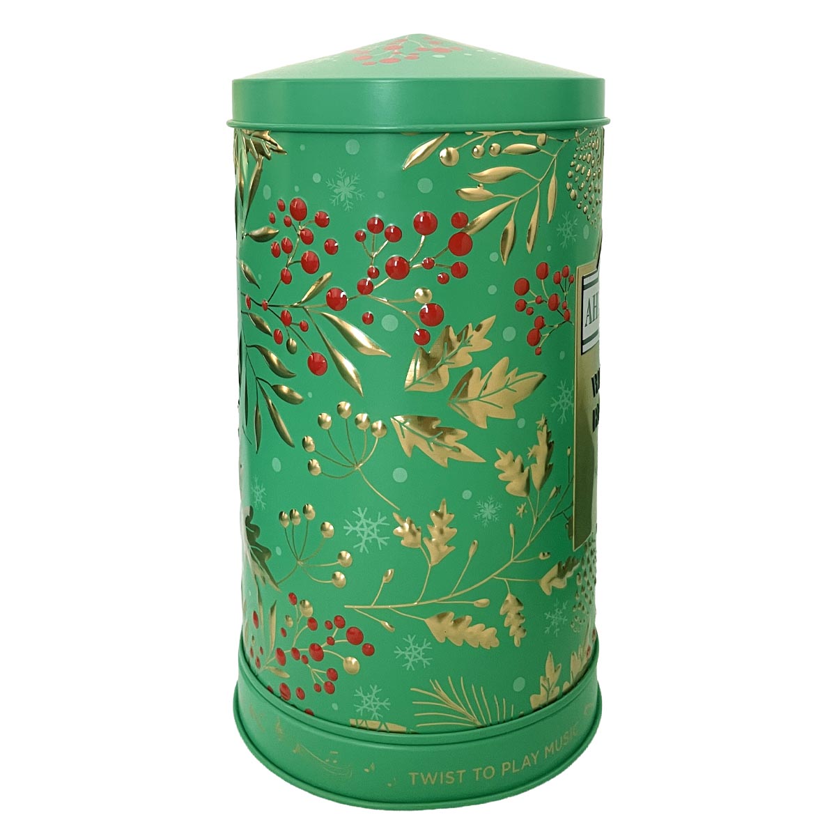 Christmas Music Caddy | Carillon musicale con 30 bustine di tè | Box con 12 carillon