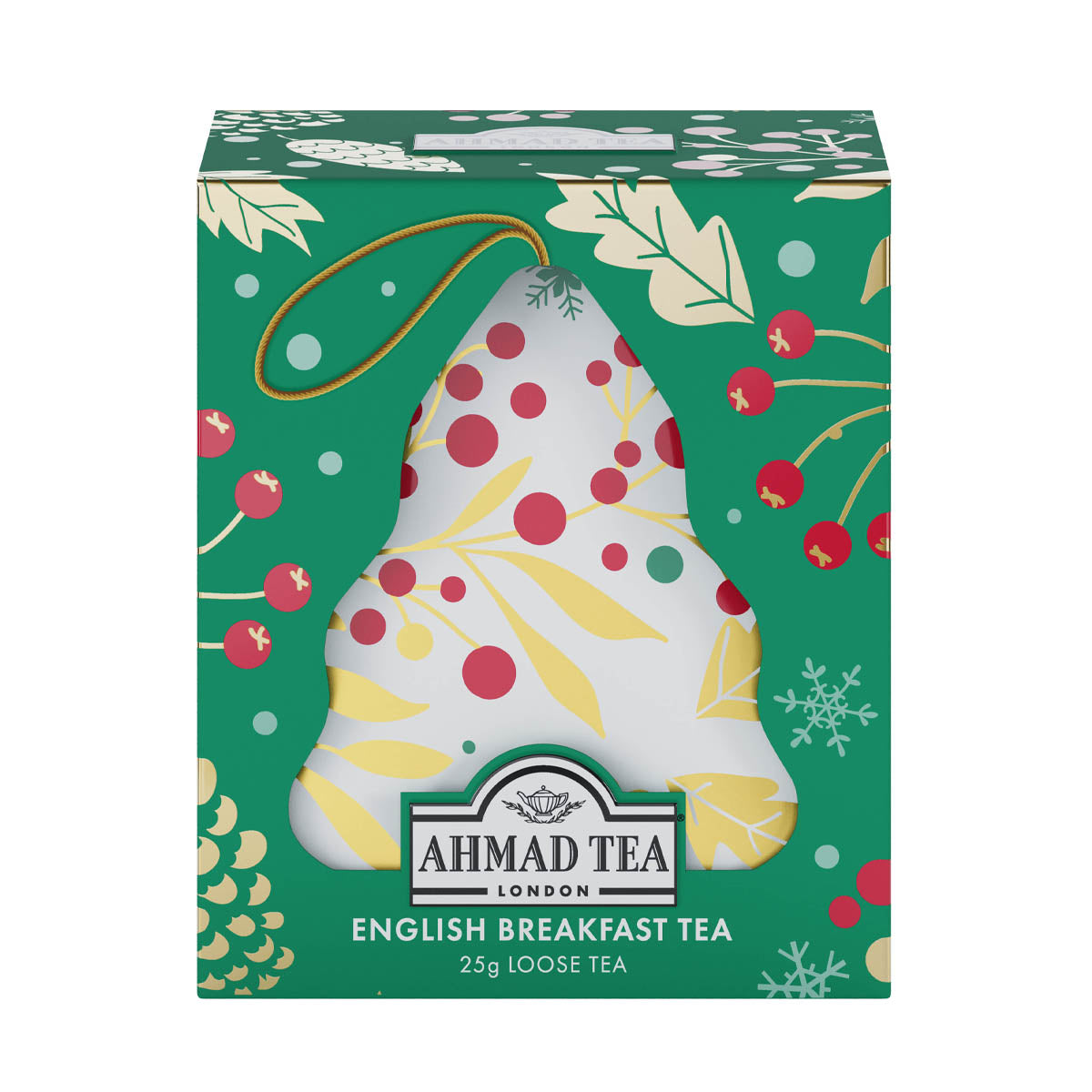 Alberino di Natale con tè sfuso in foglie | Winter Blossom | Tè English Breakfast | 25g