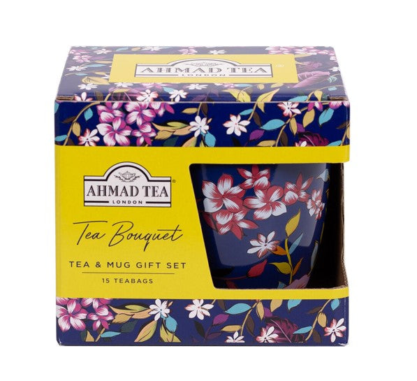 Idea regalo | Tazza da tè floreale e 15 bustine di tè assortiti