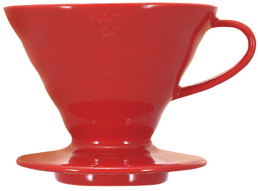 Hario VDC-02R Gocciolatore per caffè V60 in ceramica rosso
