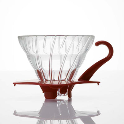 Hario vdg-01r coffee dripper rosso in vetro