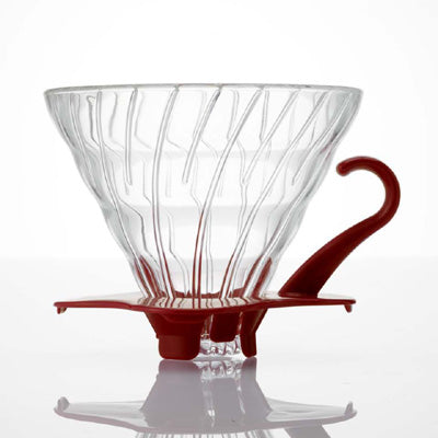 Hario vdg02r coffee dripper rosso in vetro