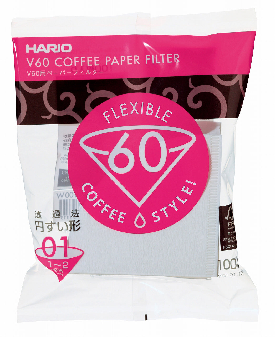Filtri in carta Hario | Hario vcf-01-100m paper filter
