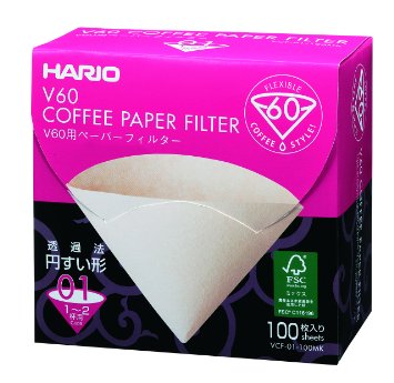 Filtri in carta Hario | Colore marrone | Hario vcf-01-100mk paper filter brown