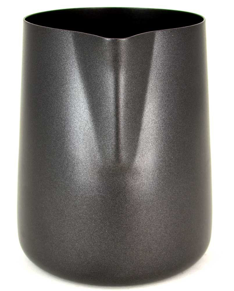 Lattiera per cappuccino in acciaio inox | Colore nero | Capacità 360 ml