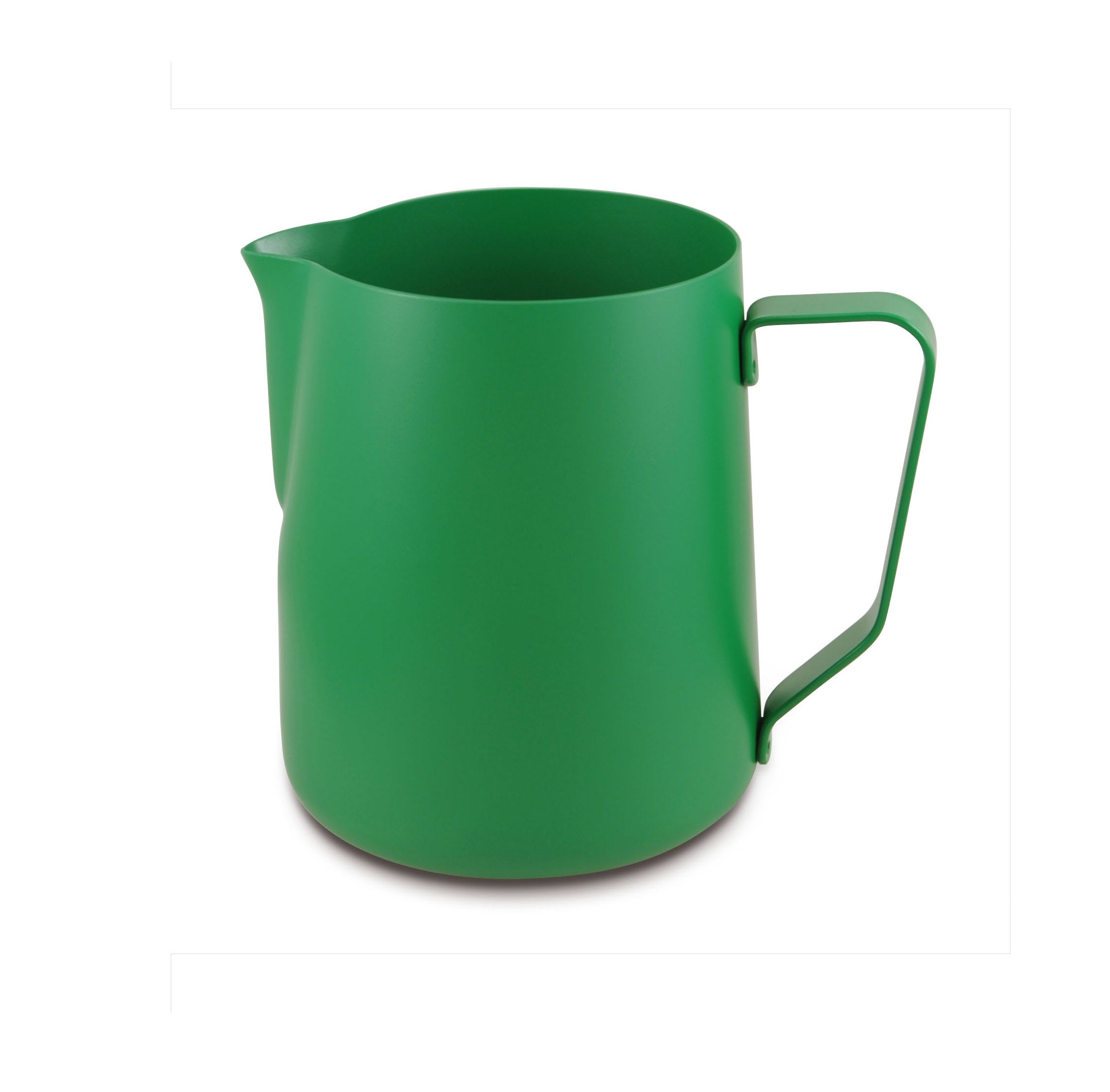 Lattiera per cappuccino in acciaio inox | Colore verde | Capacità 360 ml