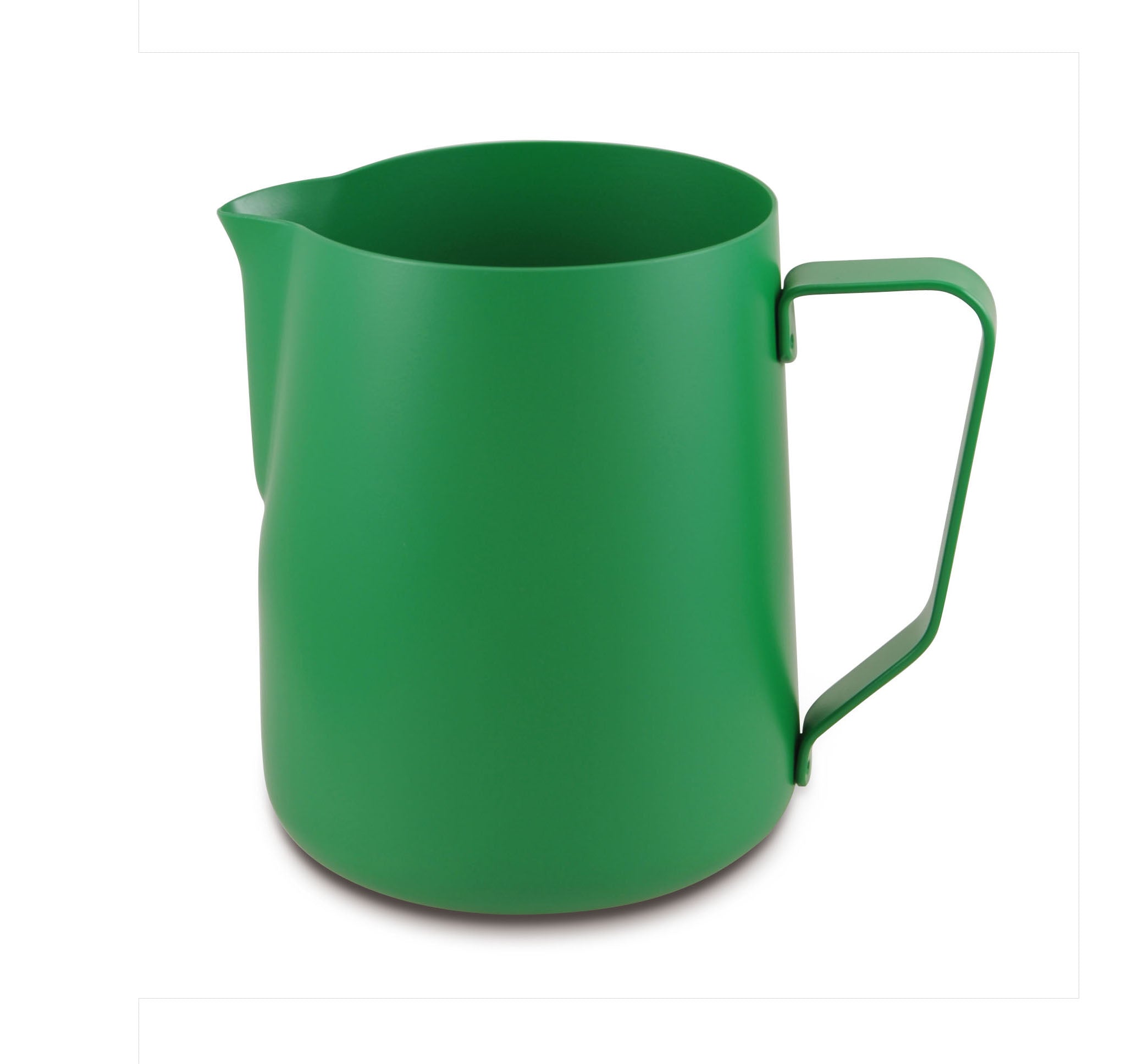 Lattiera per cappuccino in acciaio inox | Colore verde | Capacità 600 ml