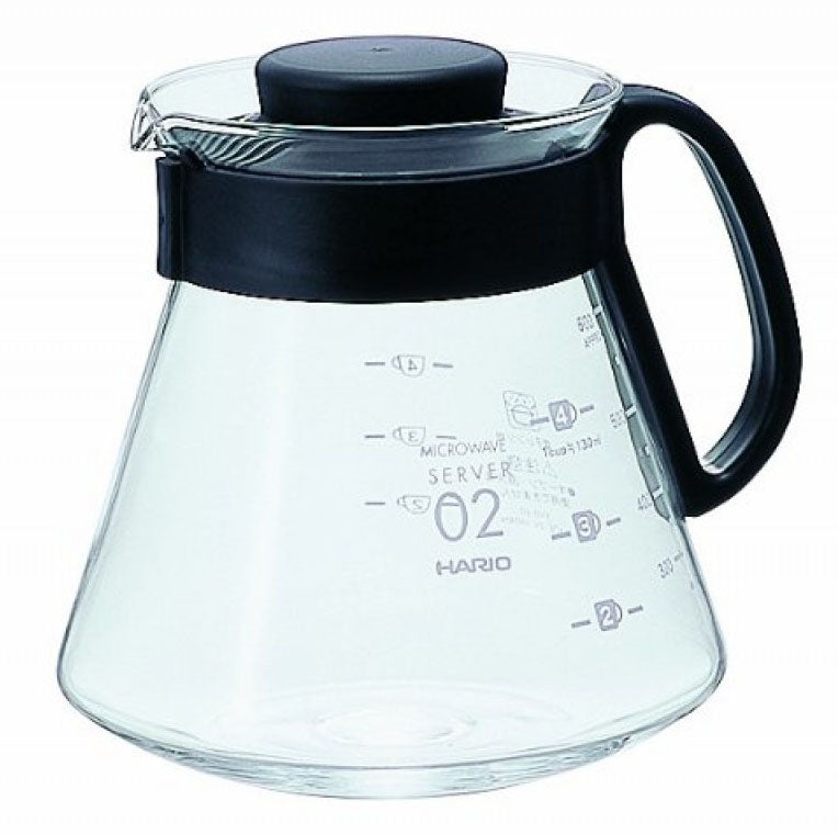 Caraffa in vetro per caffè filtro Hario xvd-60b v60 range server 600ml