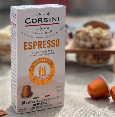 New home range Caffè Corsini | Arabica and Robusta Blend | 10 Nespresso® compatible capsules®