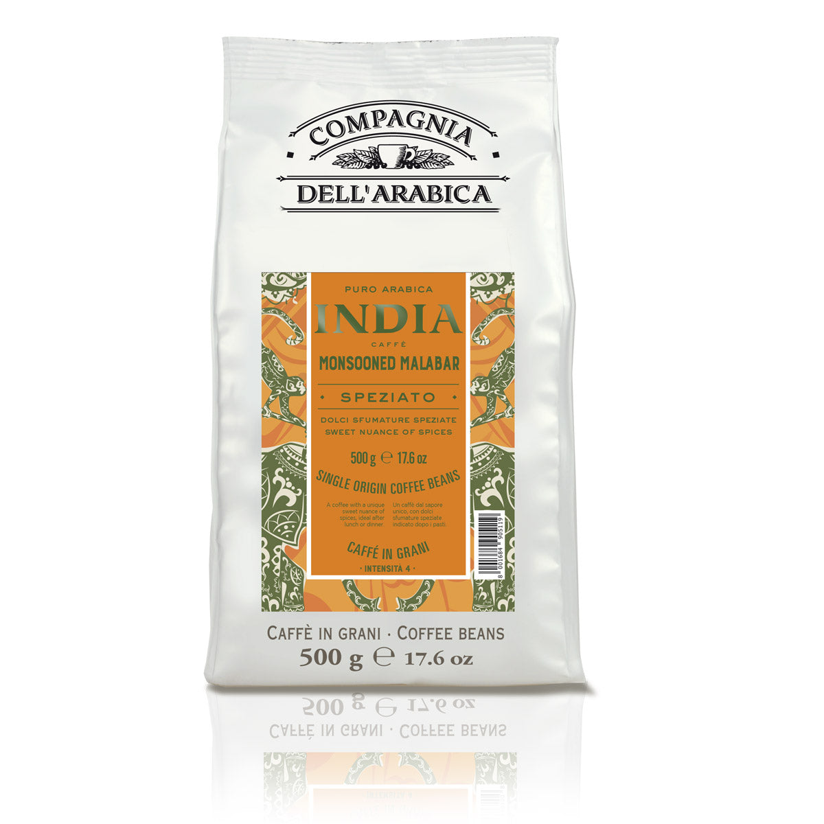 Coffee beans | India Monsooned Malabar | 100% Arabica | 500g | Box of 15 packs