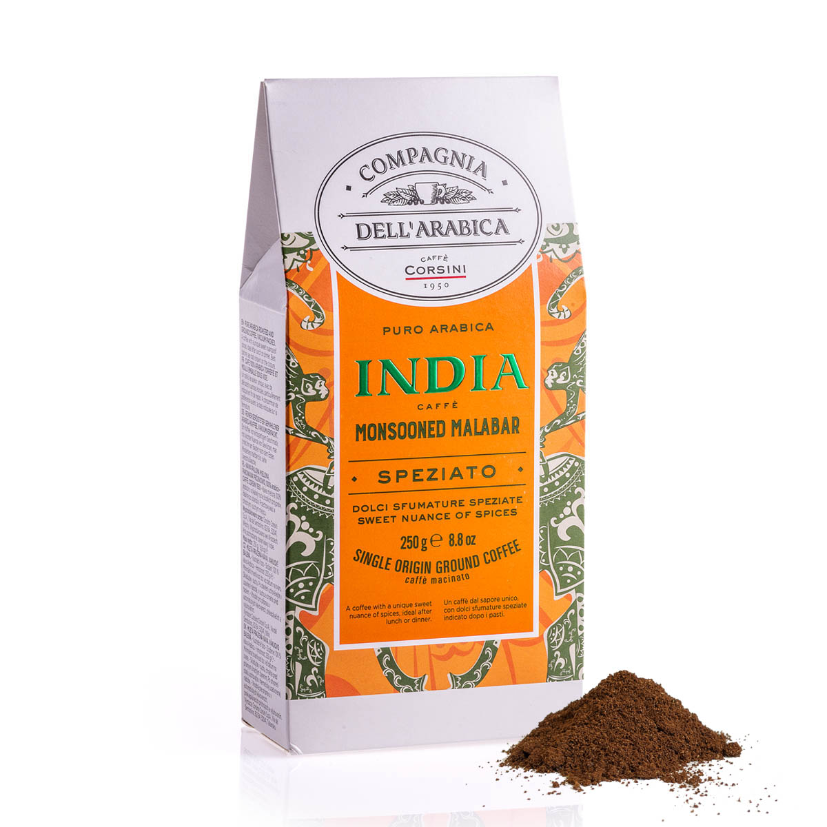 Ground coffee | India Monsooned Malabar | 100% Arabica | 250g