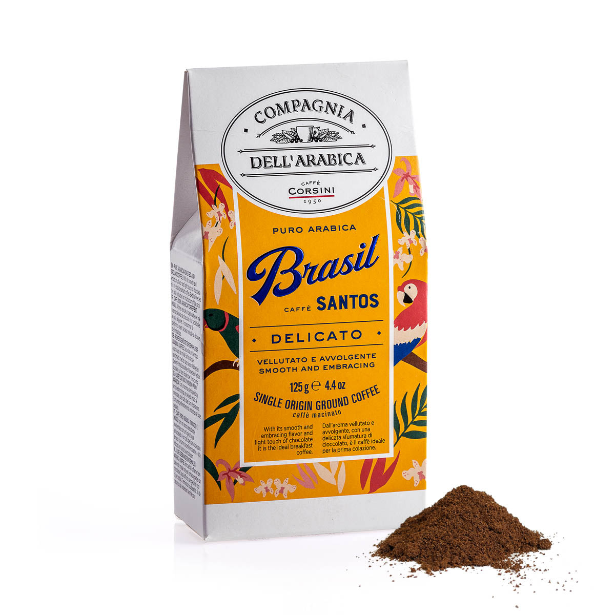 Caffè macinato | Brasil Santos | 100% Arabica | Confezione da 125 g