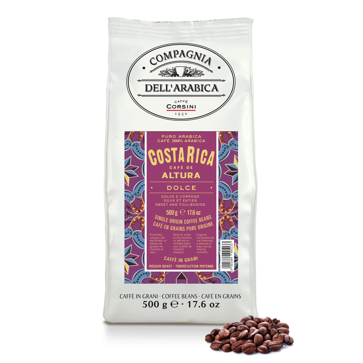 Caffè in grani | Costa Rica | 100% Arabica | 500g