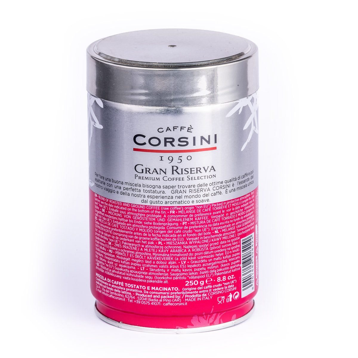 Caffè macinato Gran Riserva in lattina 250g | Cartone con 12 confezioni