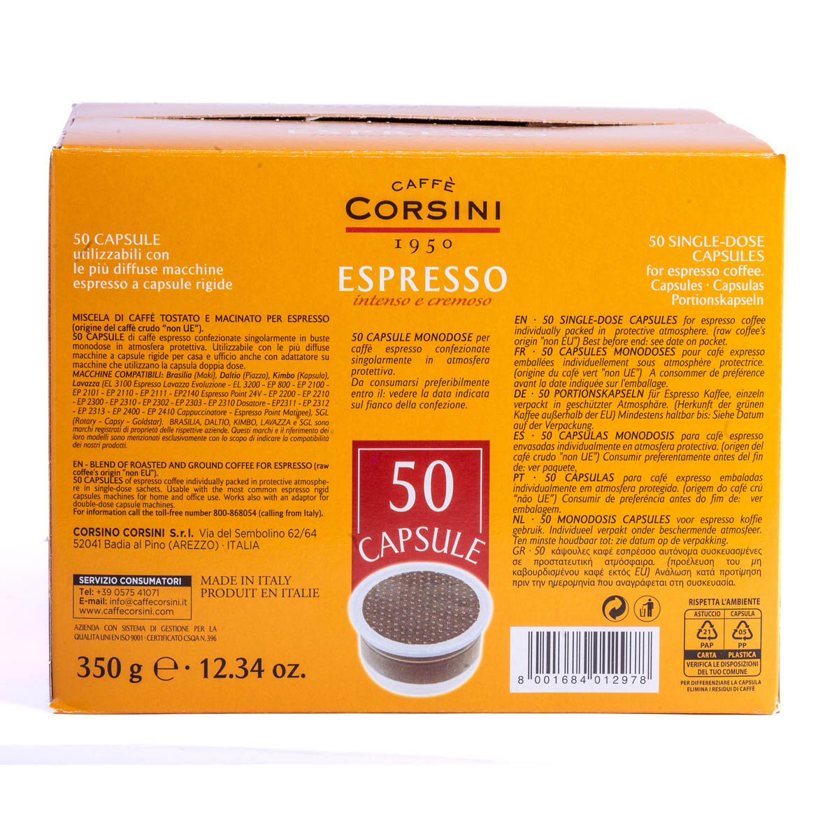 Capsule di caffè compatibili Lavazza®* Espresso Point®* | Espresso | 50 pezzi