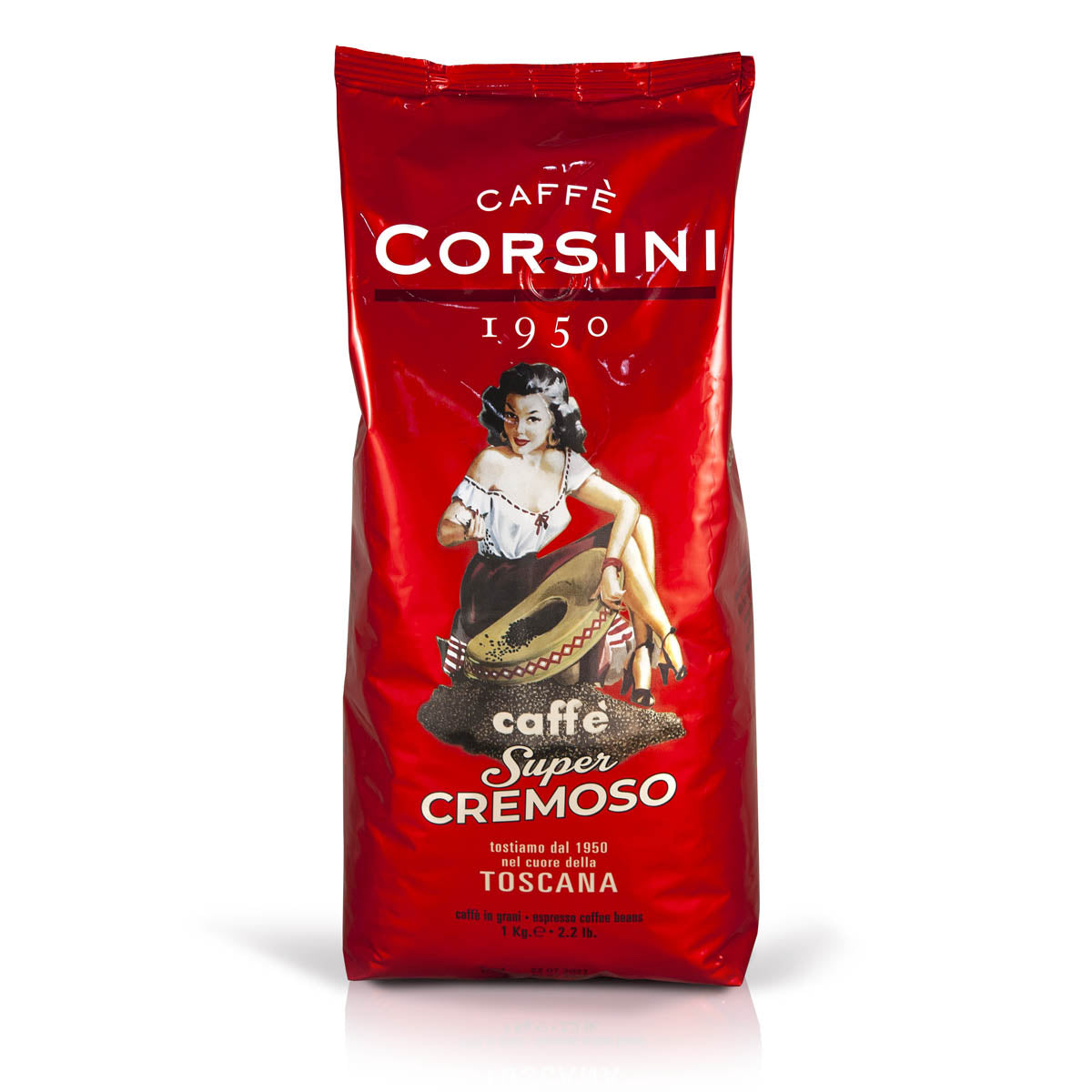 Coffee beans | Super Cremoso | 1 Kg | Box of 8 packs