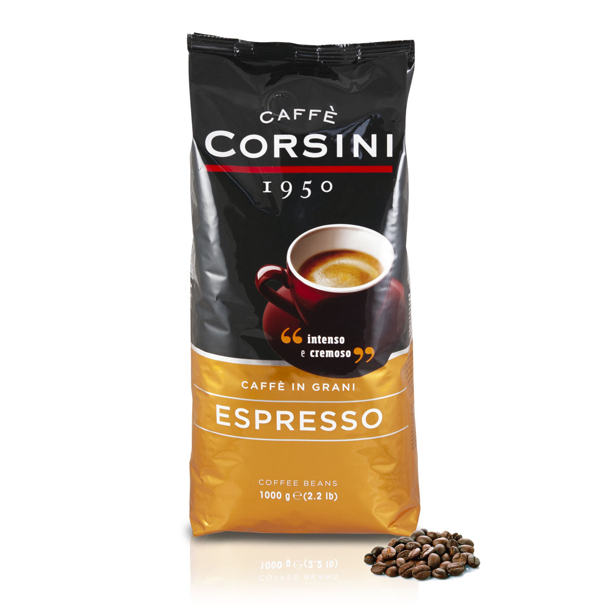 Caffè in grani | Espresso | Confezione da 1 Kg | Cartone con 8 confezioni