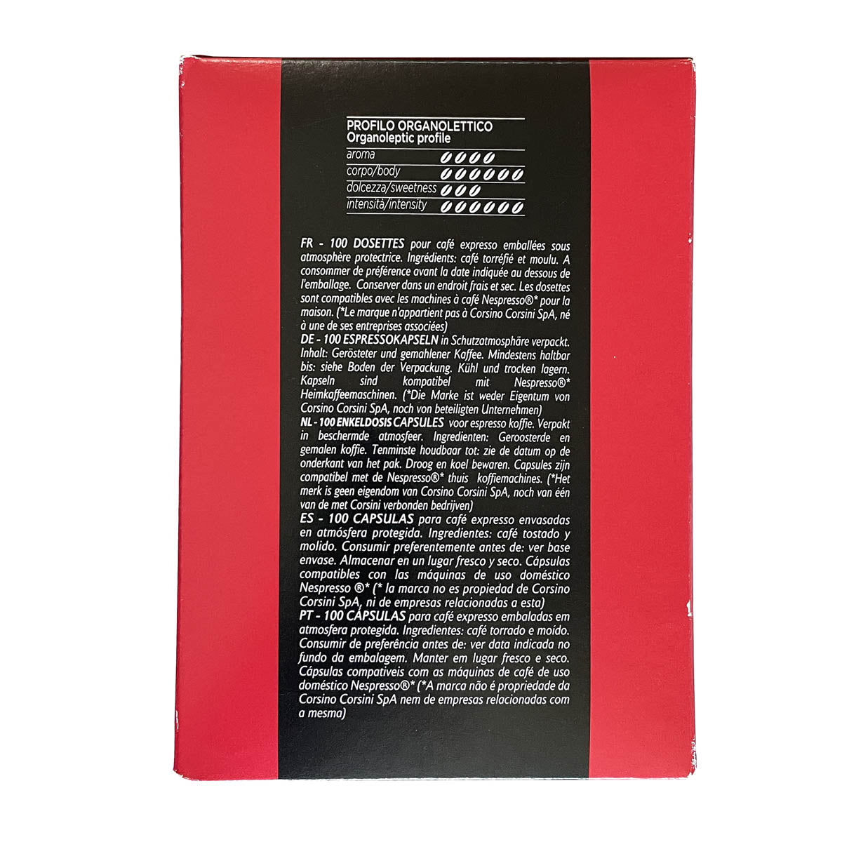 Attibassi Classico Espresso Pods 100-Pack – Italian Dark Roast, Compatible With Nespresso OriginalLine