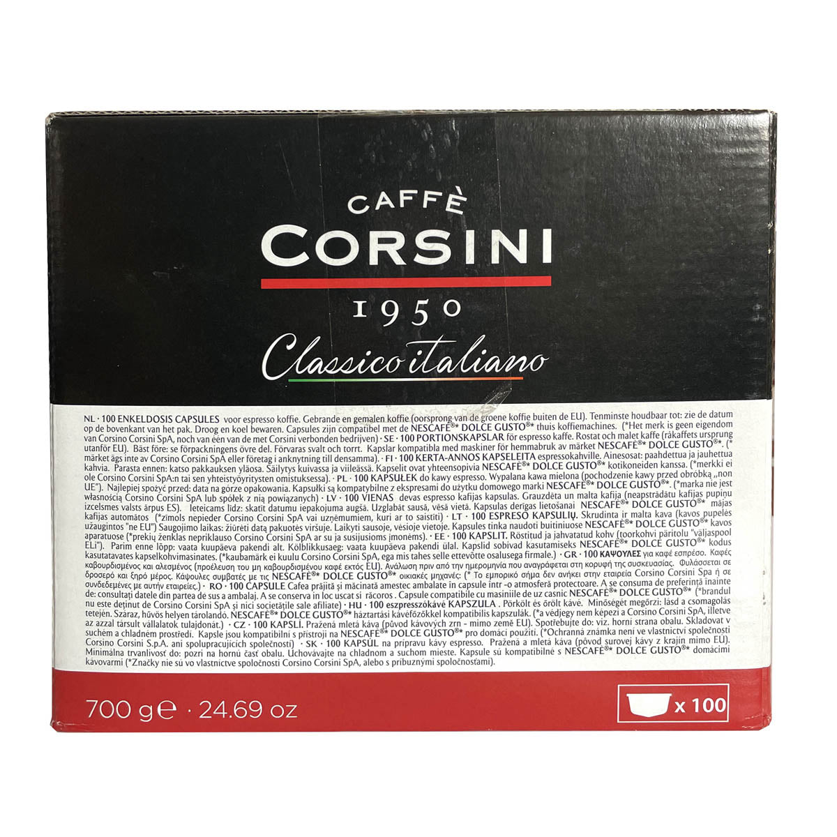 Capsule di caffè compatibili Nescafè® Dolce Gusto® | Classico Italiano Intenso | 100 pezzi