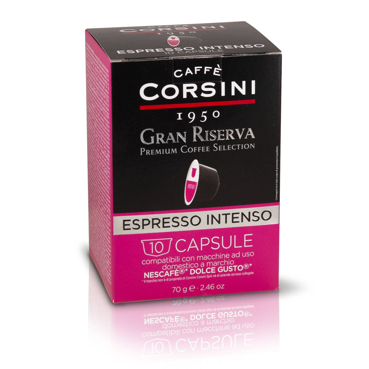 Capsule di caffè compatibili Nescafè® Dolce Gusto® | Gran Riserva Intenso | 10 pezzi | Cartone con 10 confezioni